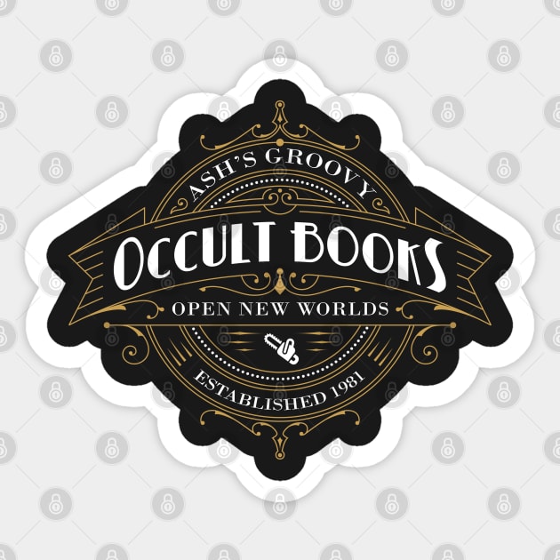 Ash's Occult Books Sticker by NinthStreetShirts